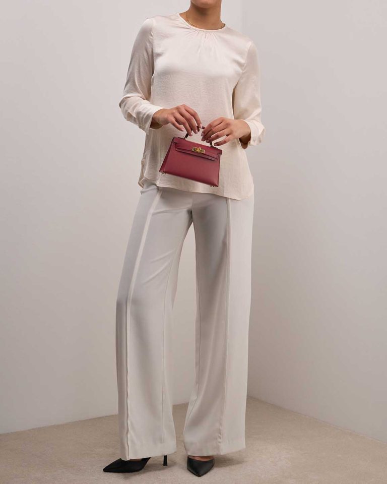 Hermès Kelly Mini Epsom Rouge Grenat Front | Sell your designer bag