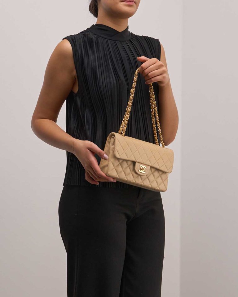 Chanel Timeless Small Lamb Beige Front | Sell your designer bag