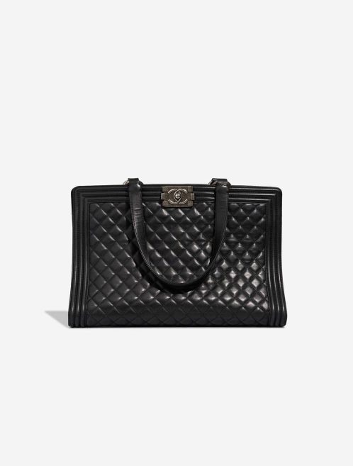 Chanel Boy Medium Lamb Black Front | Sell your designer bag