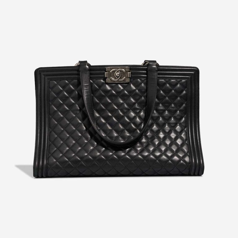 Chanel Boy Medium Lamb Black Front | Sell your designer bag