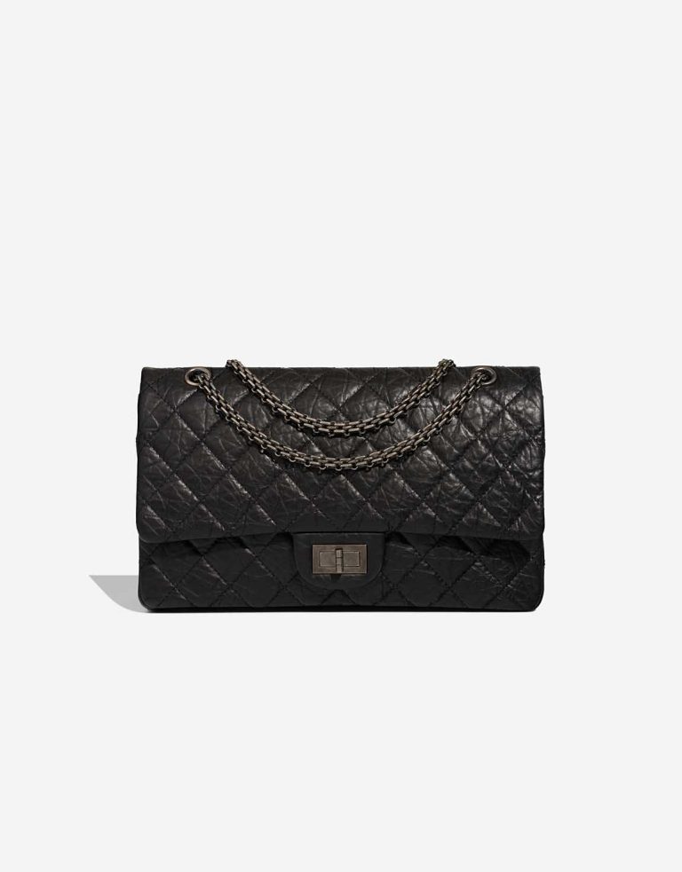 Chanel 2.55 Reissue 227 Crinkled Calf Black Front | Sell your designer bag