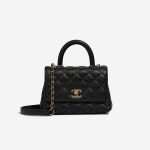 Chanel Timeless Handle Small Caviar Black Front | Sell your designer bag