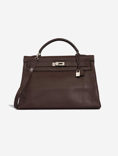 Hermès Kelly 40 Clémence Chocolat Front | Sell your designer bag