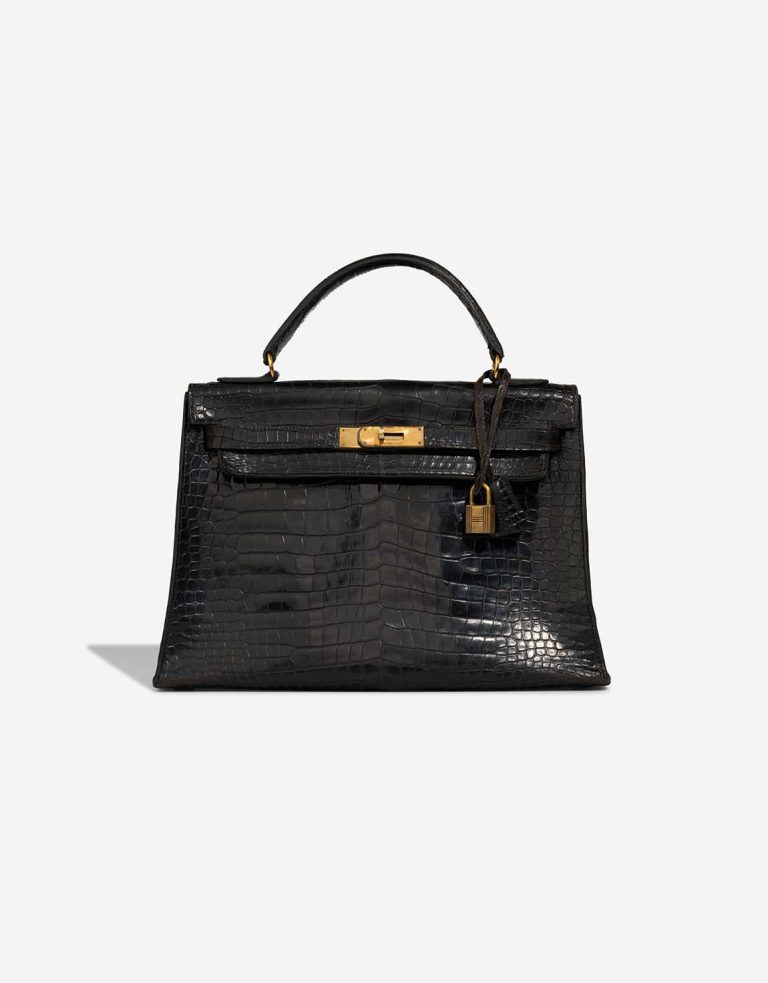 Hermès Kelly 32 Alligator Black Front | Sell your designer bag