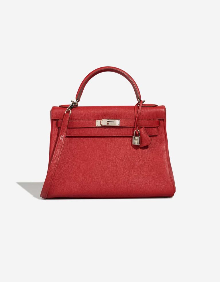 Hermès Kelly 32 Togo Rouge Vermillon Front | Sell your designer bag