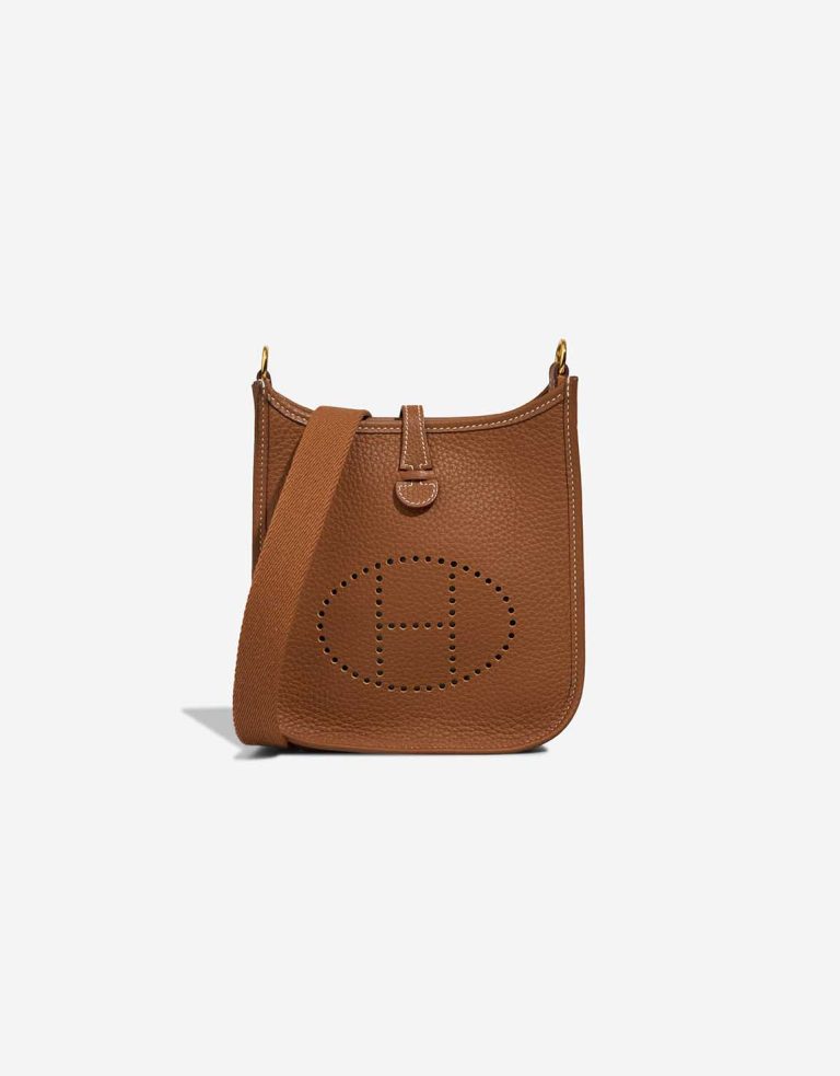 Hermès Evelyne 16 Clémence Gold Front | Sell your designer bag