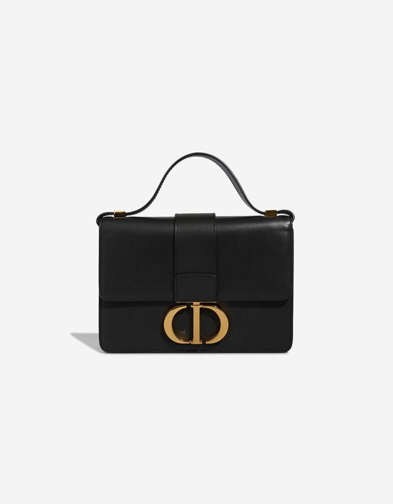 Dior 30 Montaigne Calf Black Front | Sell your designer bag