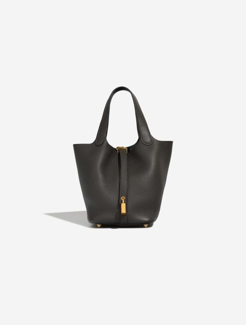 Hermès Picotin 18 Taurillon Clémence Dark Bronze Front | Sell your designer bag