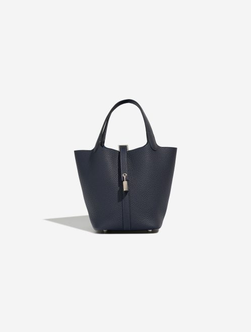 Hermès Picotin 18 Clémence Bleu Nuit Front | Sell your designer bag