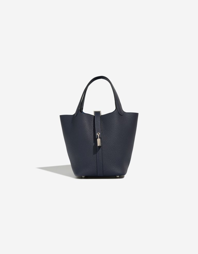 Hermès Picotin 18 Clémence Bleu Nuit Front | Sell your designer bag