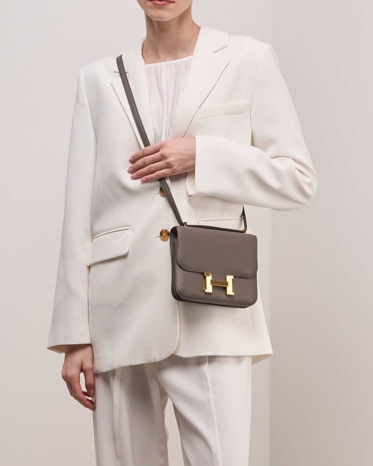 Hermès Constance 18 Swift Étain Front | Sell your designer bag