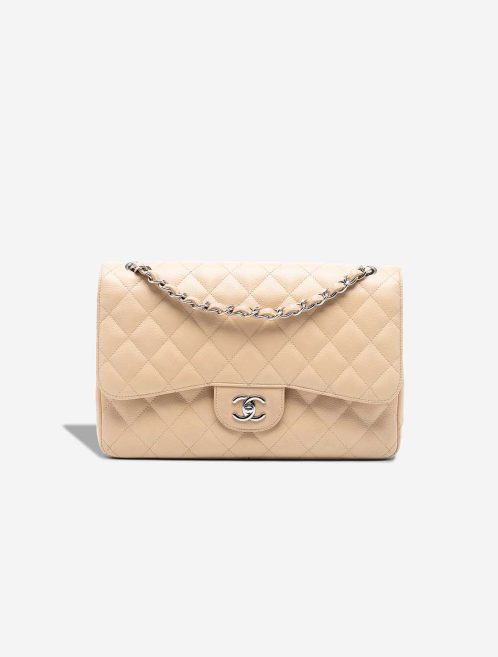 Chanel Timeless Jumbo Caviar Beige Front | Sell your designer bag