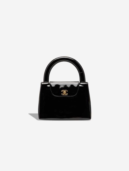 Chanel Kelly Medium Patent Black Front | Sell your designer bag