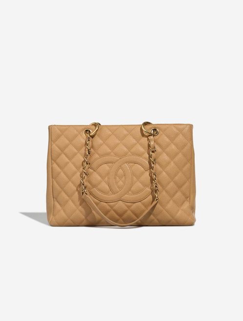 Chanel Shopping Tote GST Caviar Beige Front | Sell your designer bag