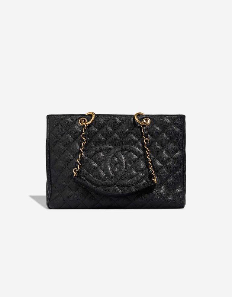 Chanel Shopping Tote GST Caviar Black Front | Sell your designer bag