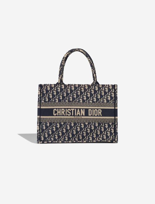 Dior Book Tote Small Canvas Blue Front | Sell your designer bag