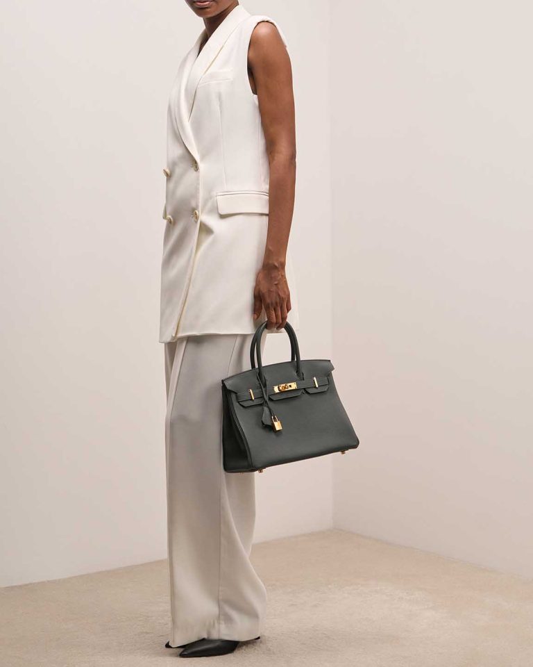 Hermès Birkin 25 Togo Vert Mangrove Front | Sell your designer bag
