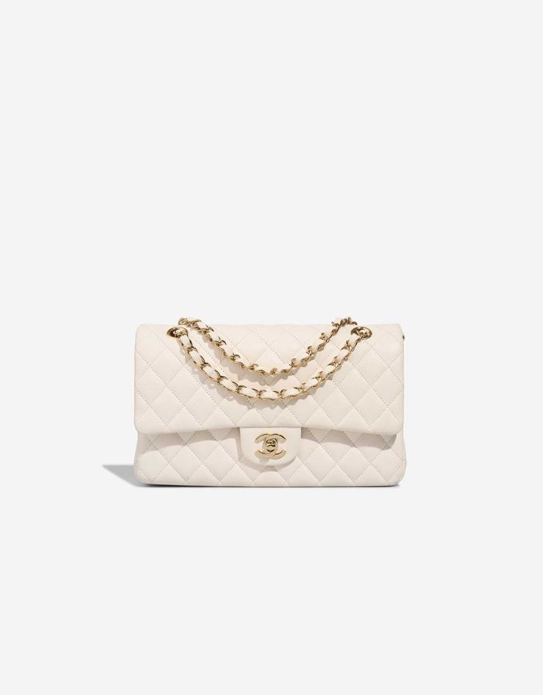 Chanel Timeless Medium Caviar White Front | Sell your designer bag