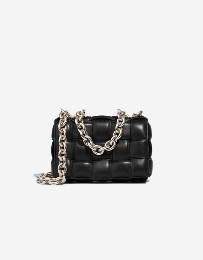 Bottega Veneta Cassette Lamb Black Front | Sell your designer bag