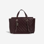 Chanel Shopping Tote Lamb Brown Front | Sell your designer bag