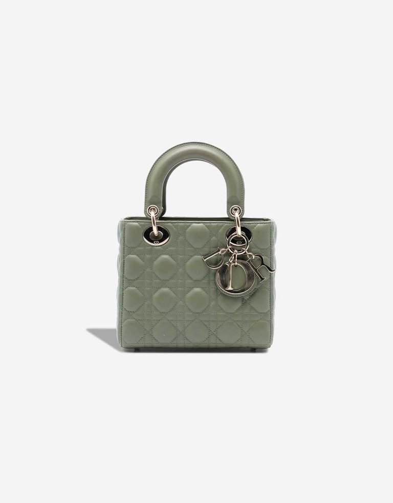 Dior Lady Small Lamb Khaki Front | Sell your designer bag
