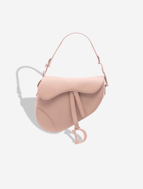 Dior Saddle Medium Calf Light Pink Front | Sell your designer bag