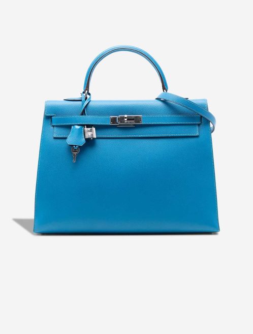 Hermès Kelly 35 Epsom Bleu Frida Front | Sell your designer bag