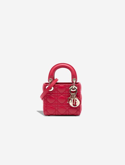 Dior Lady Micro Lamb Red Front | Sell your designer bag