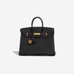 Hermès Birkin 25 Togo Black Front | Sell your designer bag