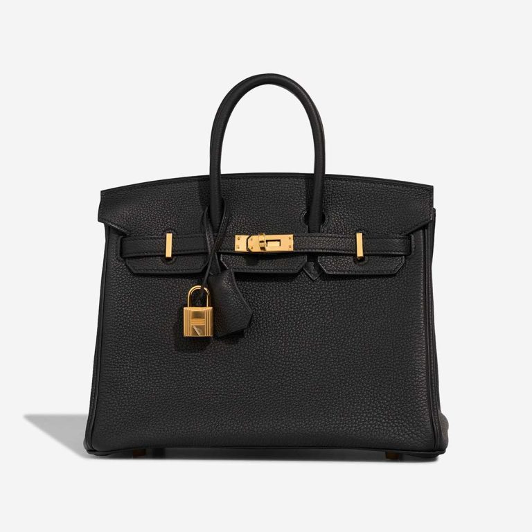 Hermès Birkin 25 Togo Black Front | Sell your designer bag