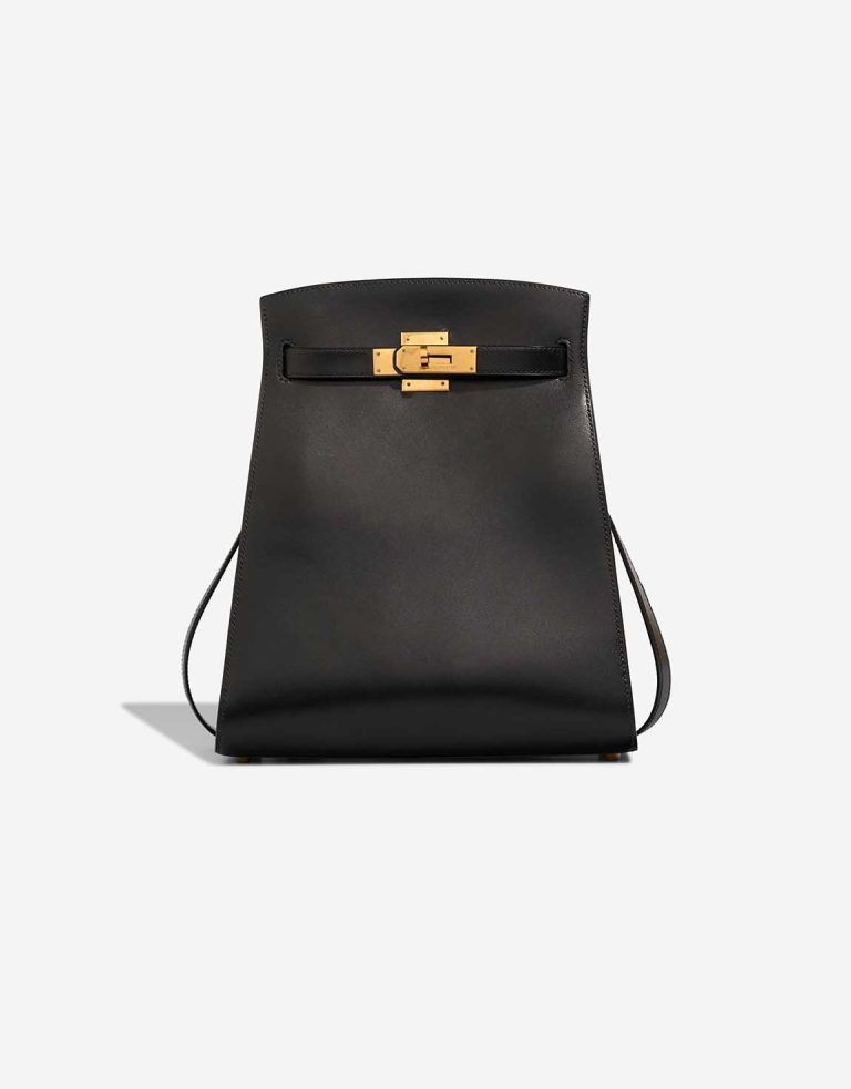 Hermès Kelly Shoulder Bag Box Black Front | Sell your designer bag