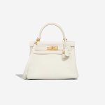 Hermès Kelly 28 Taurillon Clémence New White Front | Sell your designer bag