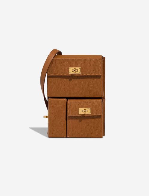 Hermès Kelly Multipocket To Go Epsom Gold Front | Sell your designer bag