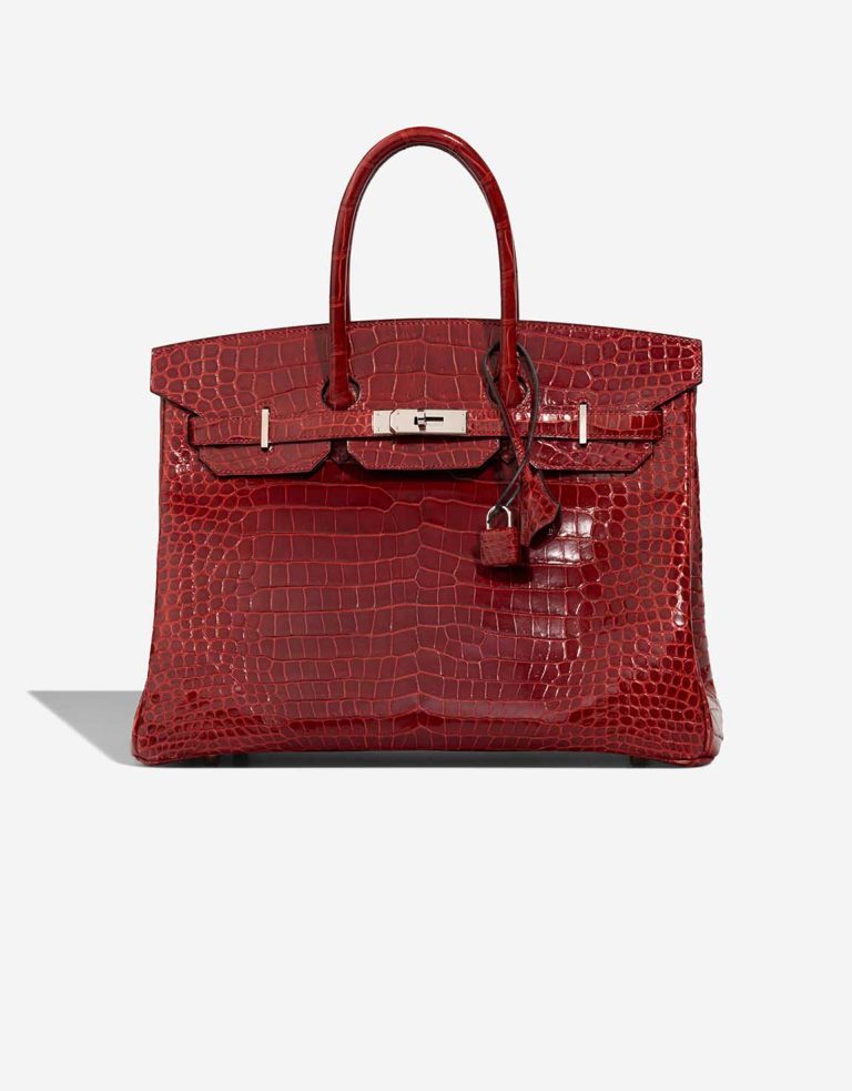 Hermès Birkin 35 Porosus Crocodile Rouge H Front | Sell your designer bag