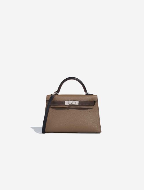Hermès Kelly Mini Epsom Étoupe / Ecorce / Black Front | Sell your designer bag