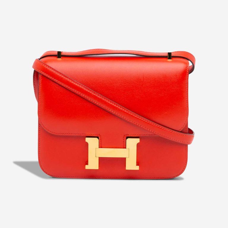 Hermès Constance 18 Tadelakt Rouge Tomate Front | Sell your designer bag
