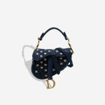 Dior Saddle Micro Denim Blue Front | Sell your designer bag