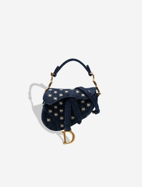 Dior Saddle Micro Denim Blue Front | Sell your designer bag