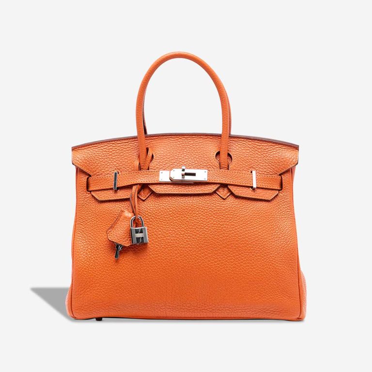 Hermès Birkin 30 Togo Orange H Front | Sell your designer bag