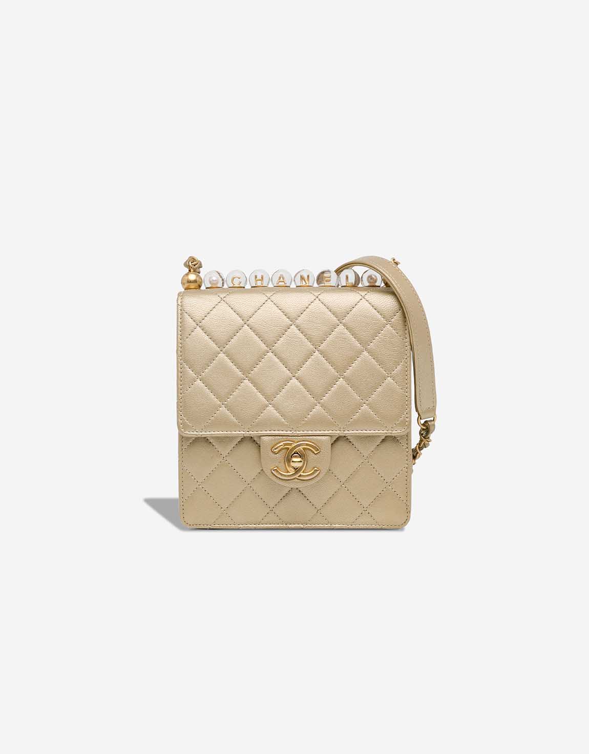 Chanel Timeless Mini Square Lamb Metallic Gold | SACLÀB