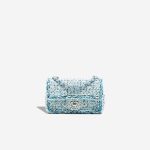 Chanel Timeless Mini Rectangular Tweed / Lamb Blue Front | Sell your designer bag