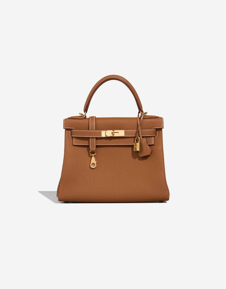 Hermès Kelly 28 Togo Gold Front | Sell your designer bag