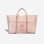 Chanel Deauville Medium Canvas Pink Front | Sell your designer bag