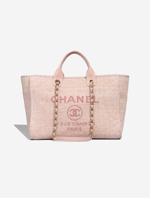 Chanel Deauville Medium Canvas Pink Front | Sell your designer bag