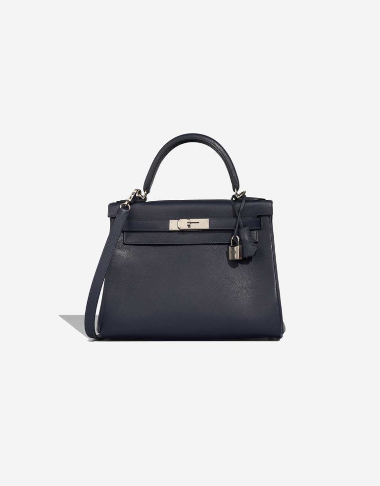 Hermès Kelly 28 Bleu Nuit Front | Sell your designer bag