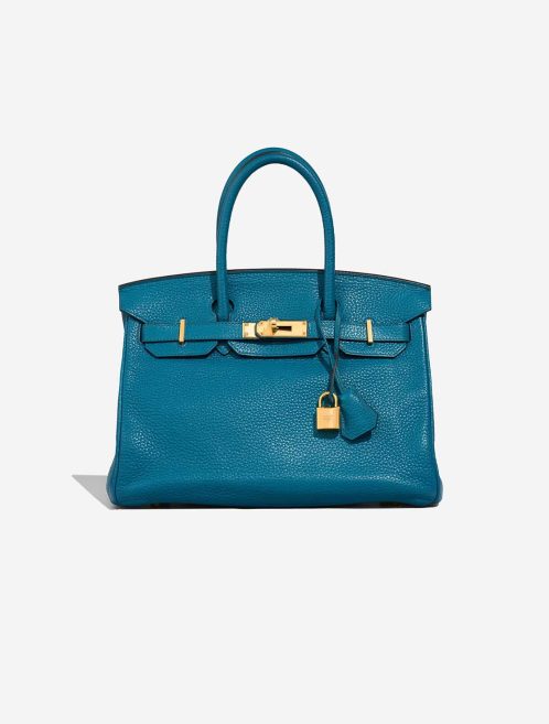Hermès Birkin 30 Clémence Cobalt Front | Sell your designer bag