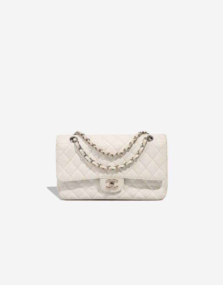 Chanel Timeless Medium Epsom White Front | Sell your designer bag