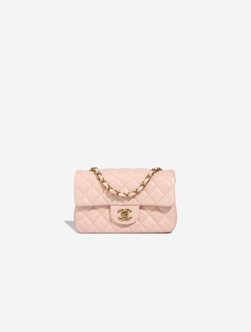 Chanel Timeless Mini Rectangular Lamb Light Pink Front | Sell your designer bag