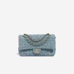 Chanel Timeless Medium Tweed Blue Front | Sell your designer bag