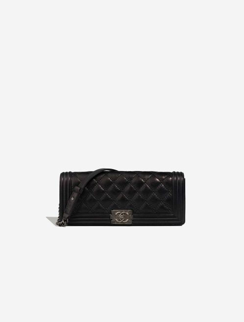 Chanel Boy Baguette Shoulder Bag Calf Black Front | Sell your designer bag